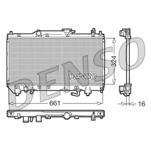 Chladič motora DENSO DRM50017