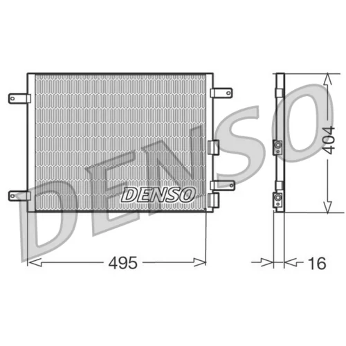 Kondenzátor klimatizácie DENSO DCN01023