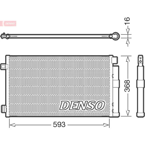 Kondenzátor klimatizácie DENSO DCN09147