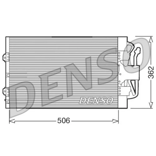 Kondenzátor klimatizácie DENSO DCN10004