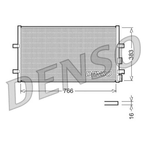 Kondenzátor klimatizácie DENSO DCN10009