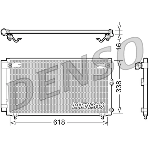 Kondenzátor klimatizácie DENSO DCN51006