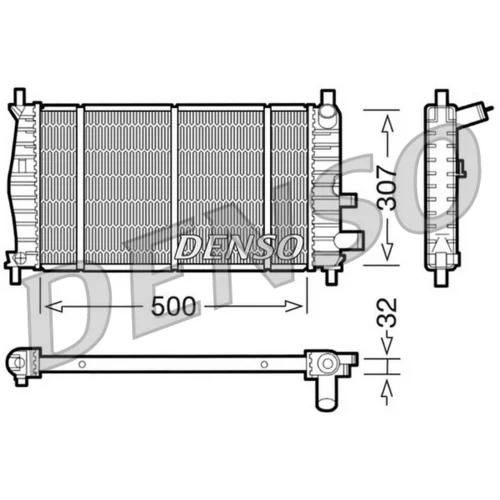 Chladič motora DENSO DRM10042