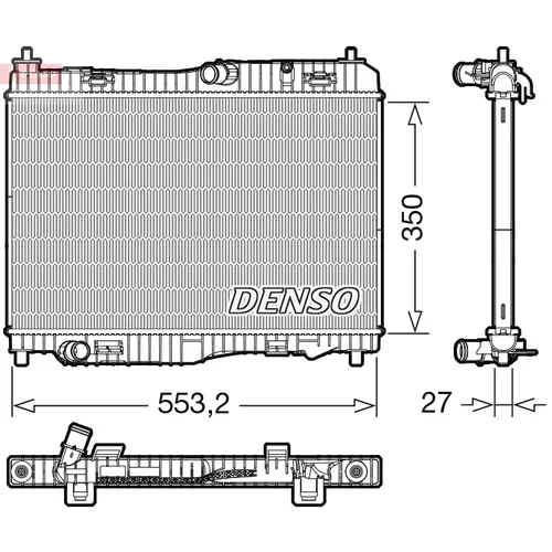 Chladič motora DENSO DRM10116