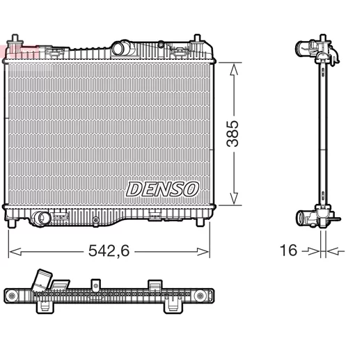 Chladič motora DENSO DRM10123