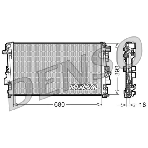 Chladič motora DENSO DRM17012