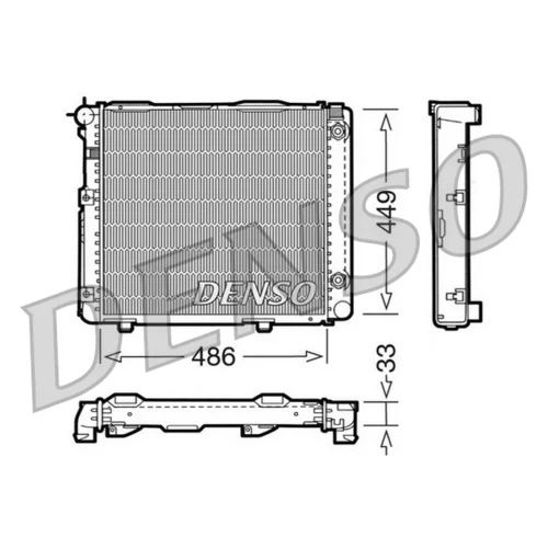 Chladič motora DENSO DRM17067