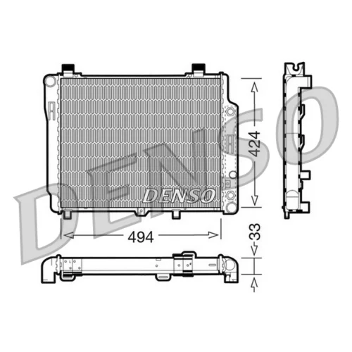 Chladič motora DENSO DRM17075