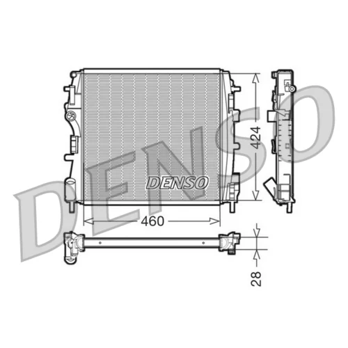 Chladič motora DENSO DRM23019