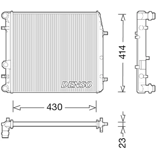 Chladič motora DENSO DRM27006