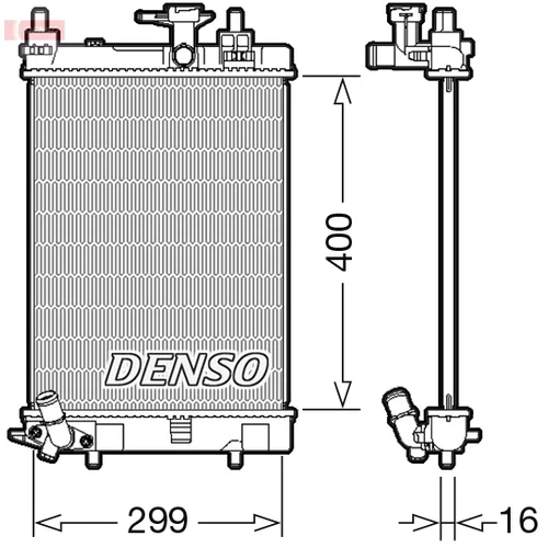 Chladič motora DENSO DRM35003
