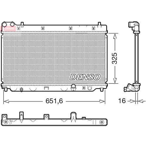 Chladič motora DENSO DRM40055