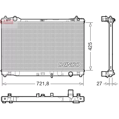 Chladič motora DENSO DRM50153