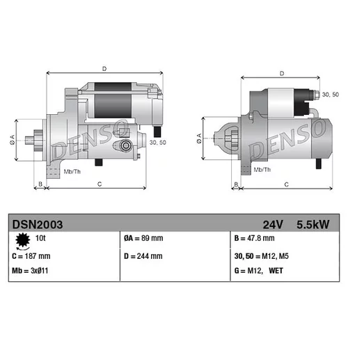 Štartér DSN2003 /DENSO/ - obr. 3