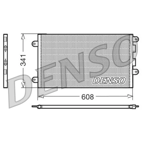 Kondenzátor klimatizácie DENSO DCN01012