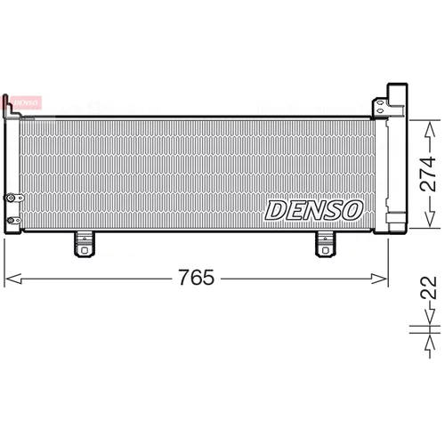 Kondenzátor klimatizácie DENSO DCN50129