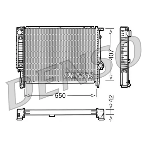Chladič motora DENSO DRM05040