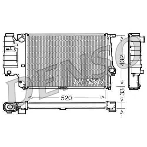 Chladič motora DRM05063 /DENSO/