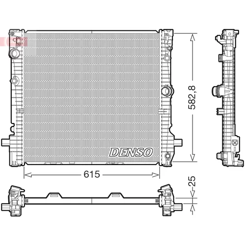 Chladič motora DENSO DRM05124