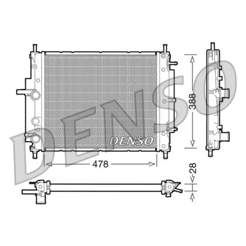 Chladič motora DENSO DRM09032