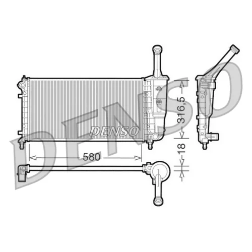 Chladič motora DENSO DRM13011