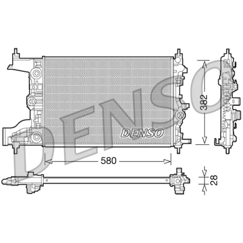 Chladič motora DRM20097 /DENSO/