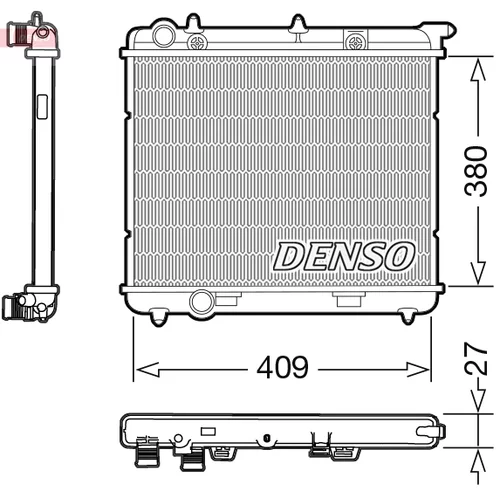 Chladič motora DRM21024 /DENSO/