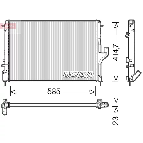 Chladič motora DENSO DRM37001