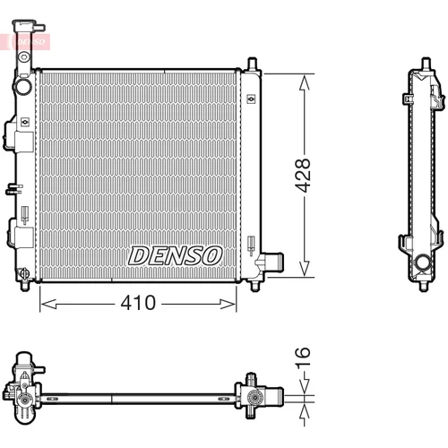 Chladič motora DENSO DRM43014
