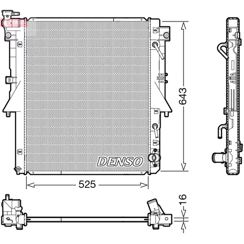 Chladič motora DRM45055 /DENSO/
