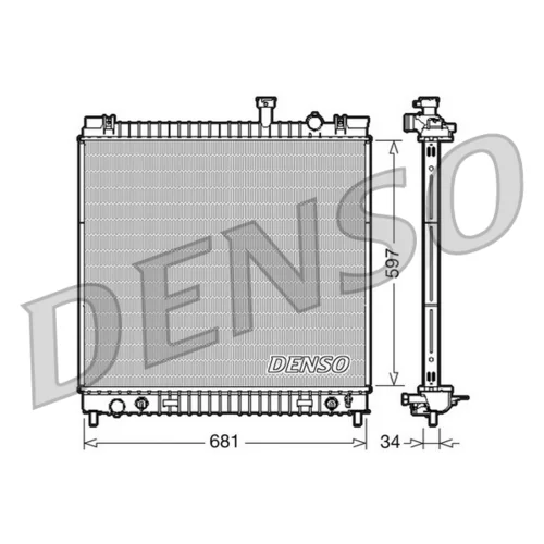 Chladič motora DENSO DRM46031