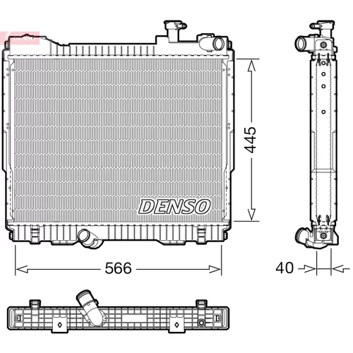 Chladič motora DENSO DRM46074