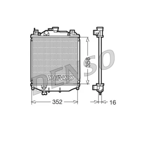 Chladič motora DENSO DRM47005