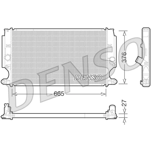 Chladič motora DENSO DRM50072