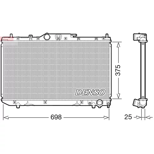 Chladič motora DENSO DRM50114