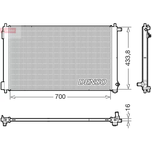 Chladič motora DENSO DRM50154
