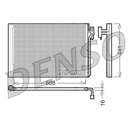 Kondenzátor klimatizácie DENSO DCN14001