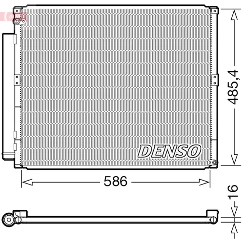 Kondenzátor klimatizácie DENSO DCN50113
