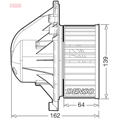 Vnútorný ventilátor DENSO DEA05011