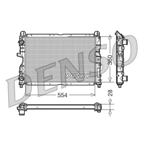 Chladič motora DENSO DRM01003