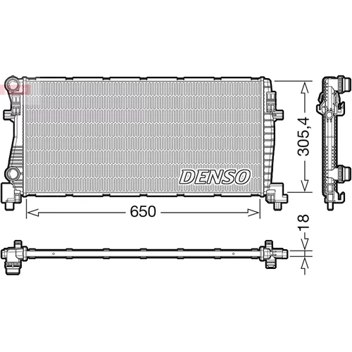 Chladič motora DENSO DRM02017