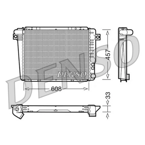 Chladič motora DENSO DRM05072