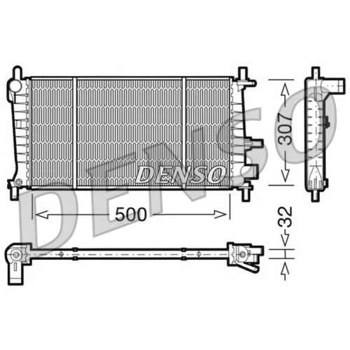Chladič motora DENSO DRM10041