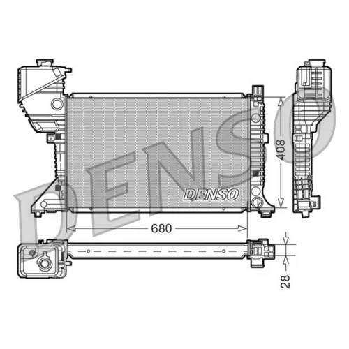Chladič motora DENSO DRM17015