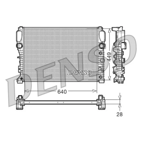 Chladič motora DENSO DRM17091