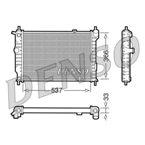 Chladič motora DENSO DRM20010