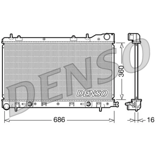 Chladič motora DENSO DRM36001