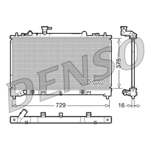 Chladič motora DENSO DRM44022