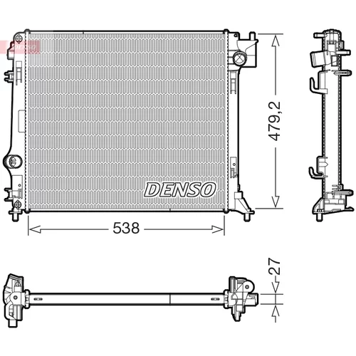 Chladič motora DENSO DRM46080