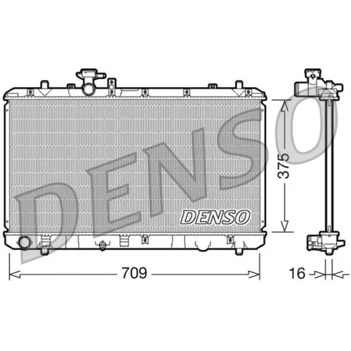 Chladič motora DENSO DRM47023